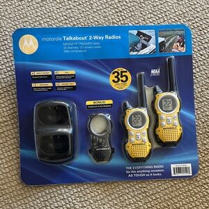 Motorola Talkabout Yellow and Black Two-Way Radios